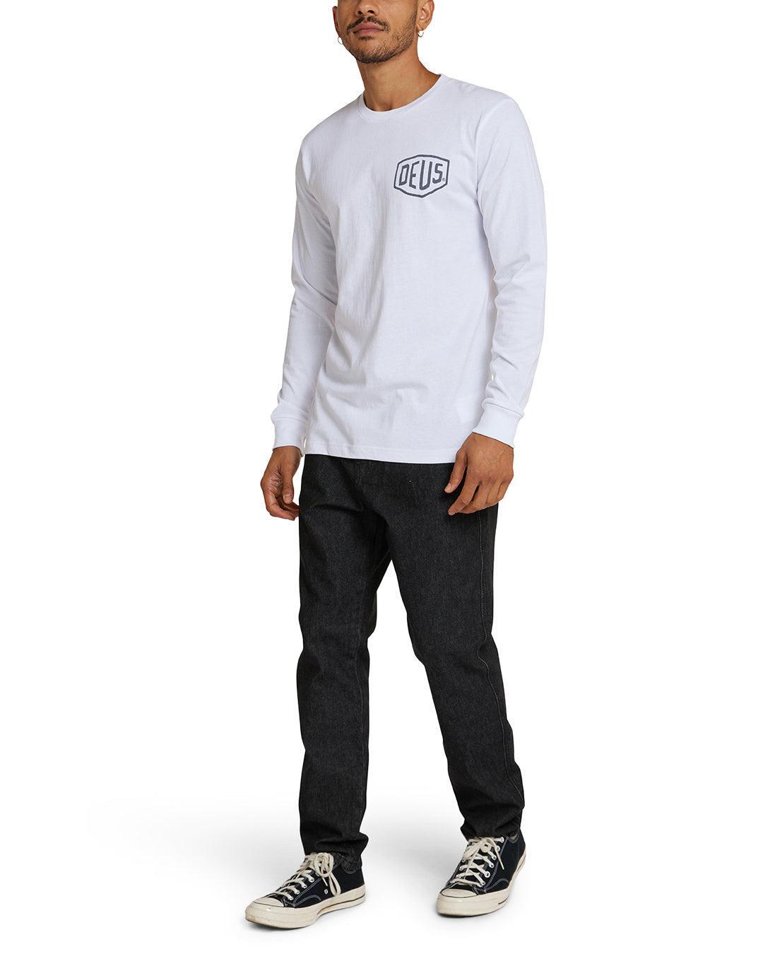 Venice Address Long Sleeve Tee - White Product Image