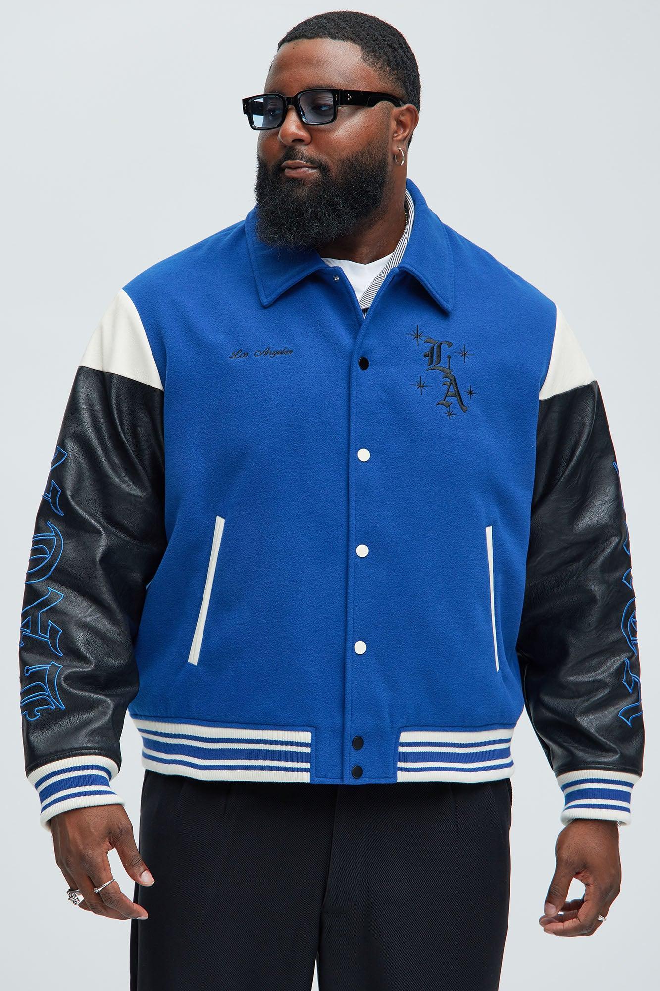 Angel Varsity Jacket - Blue Product Image