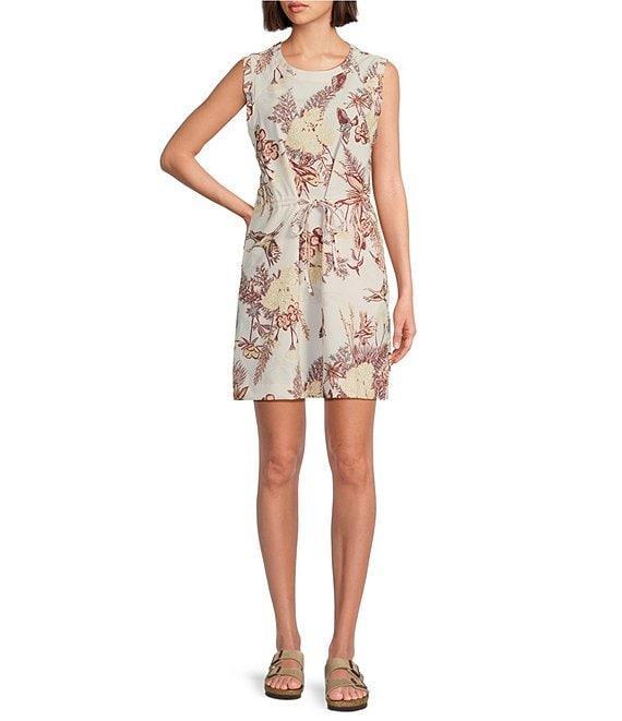 Columbia Bogata Bay Nature Print Crew Neck Sleeveless A-Line Dress Product Image