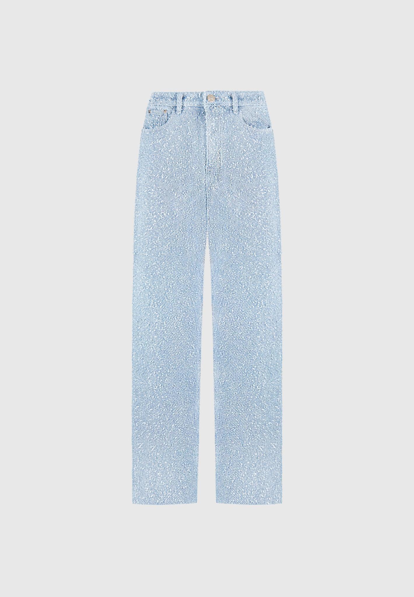 Sara - Boucle Denim Boyfriend Jeans - Light Blue Female Product Image