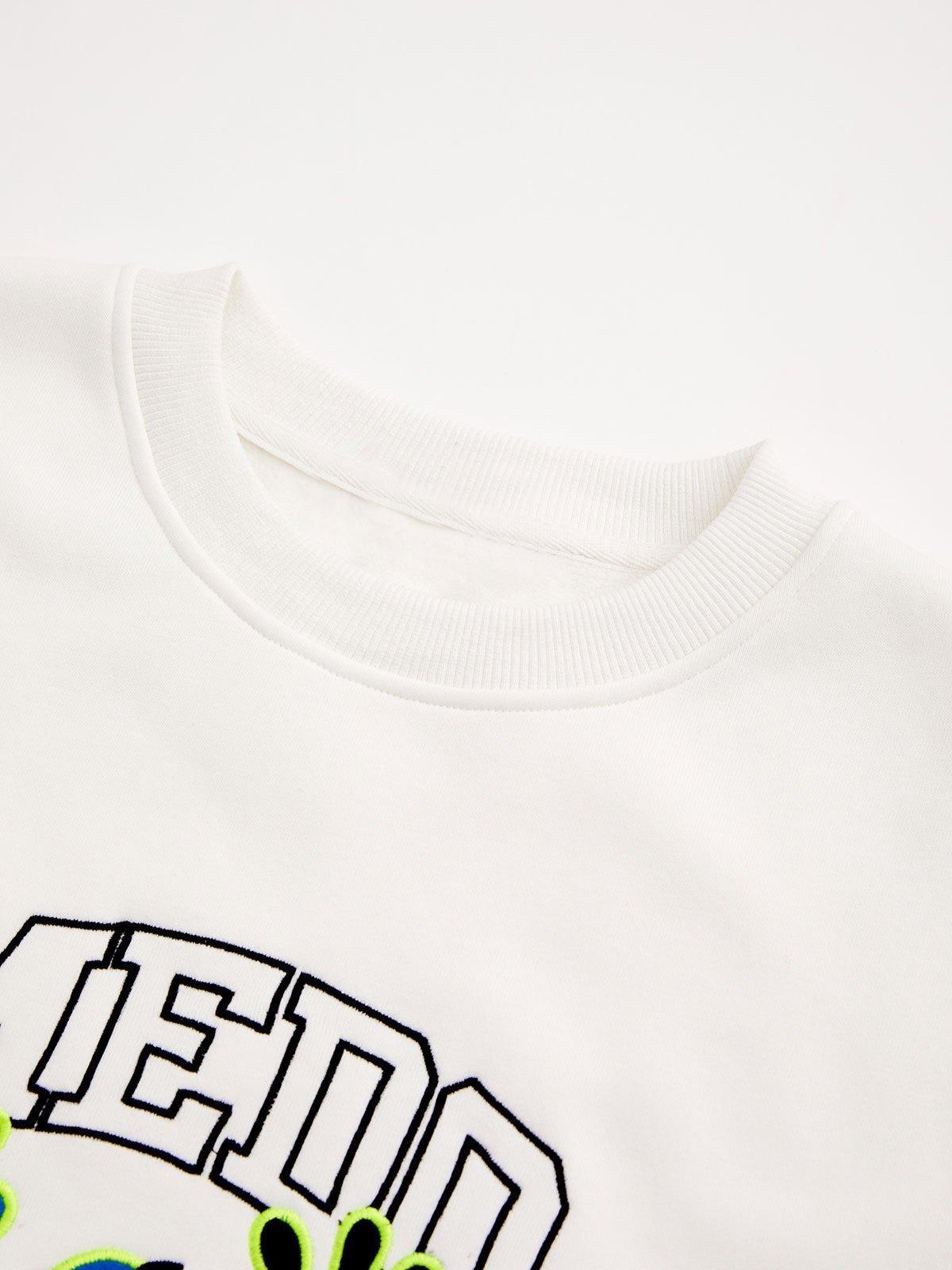 Monster Pattern Pullover Sweatshirt Product Image