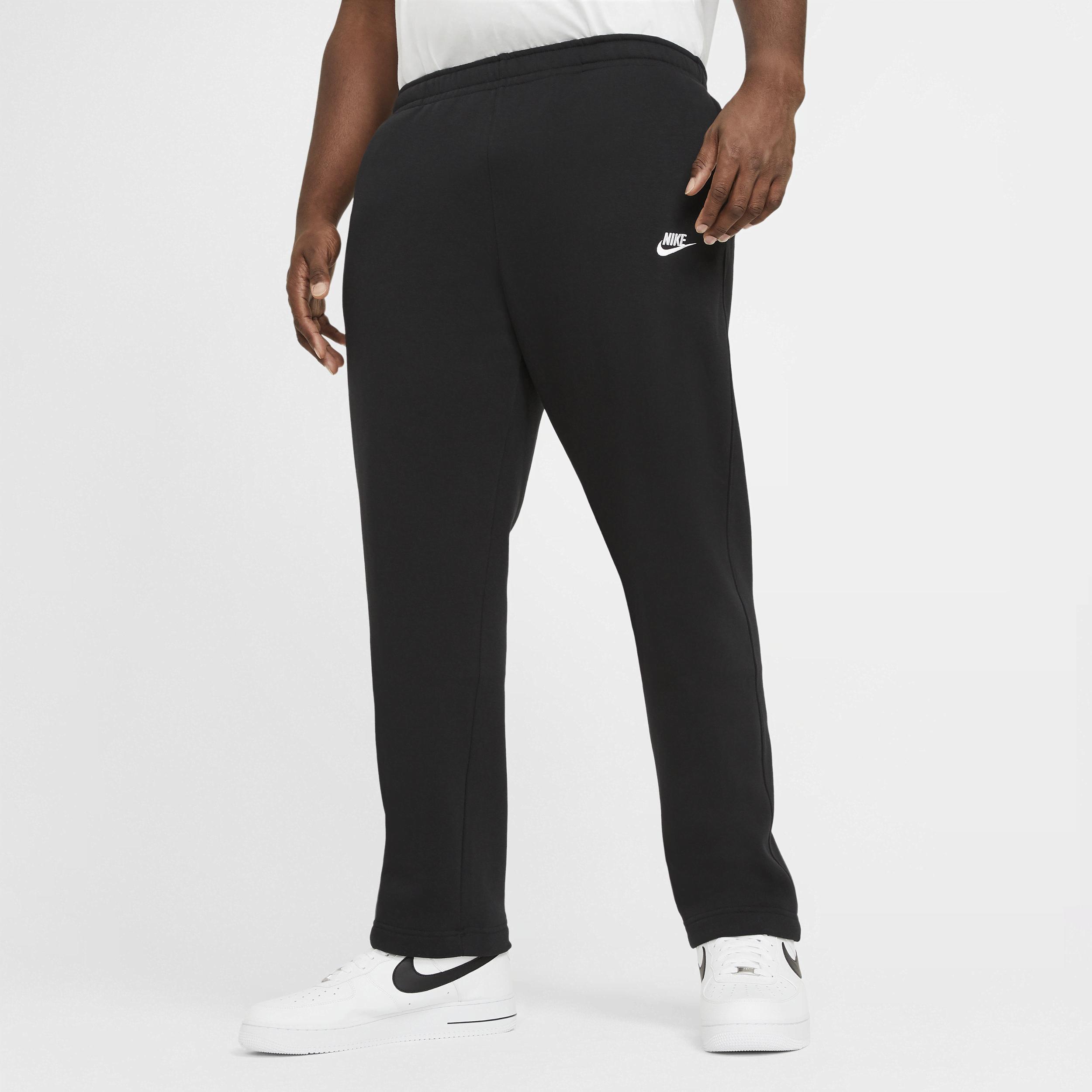 Men's Nike Sportswear Club Fleece Pants, Size: Medium, Black White Product Image