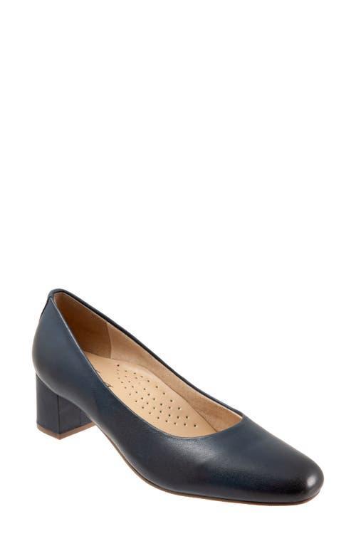 Trotters Daria Leather Block Heel Pumps Product Image