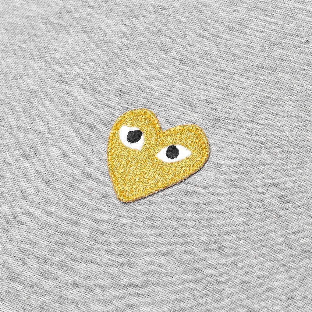 Women's Gold Heart T-Shirt - Grey Female Product Image