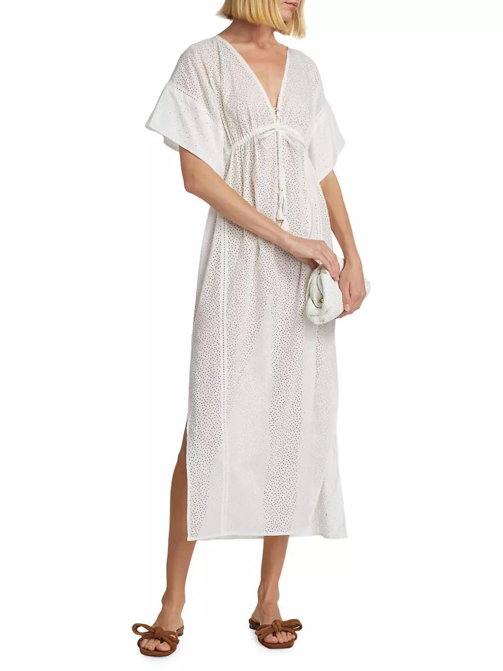 Amaya Cotton Laser-Cut Kaftan Product Image