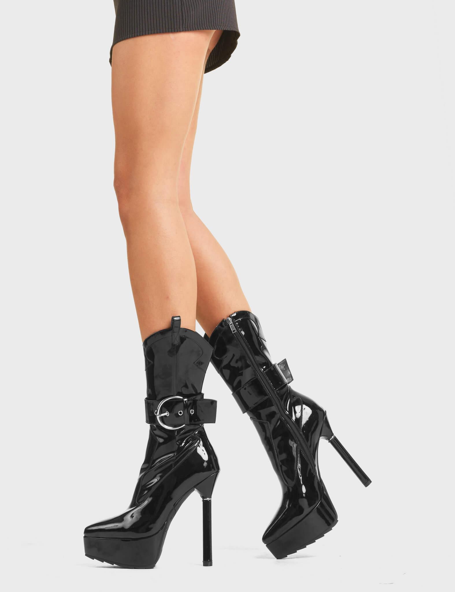 Keep Waitin' Western Platform Calf Boots Product Image
