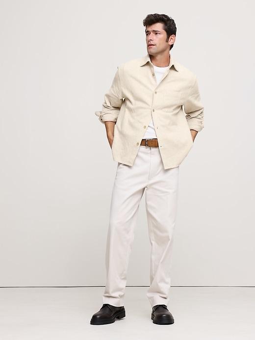 Relaxed-Fit Flannel Overshirt Product Image