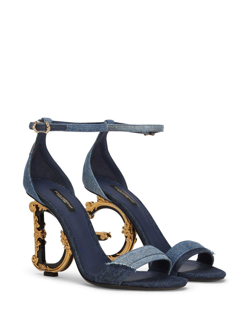 105mm DG heel patchwork sandals Product Image