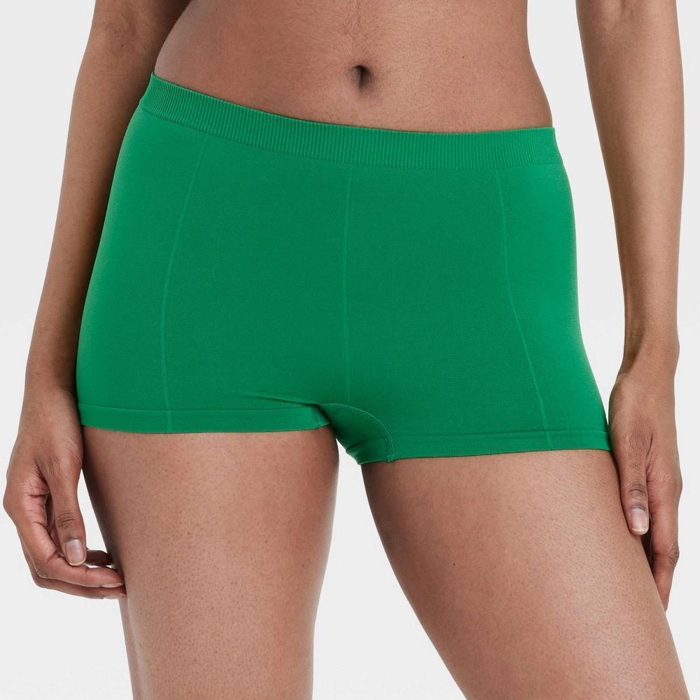 Womens Seamless Boy Shorts - Colsie Perfect Emerald XS Product Image