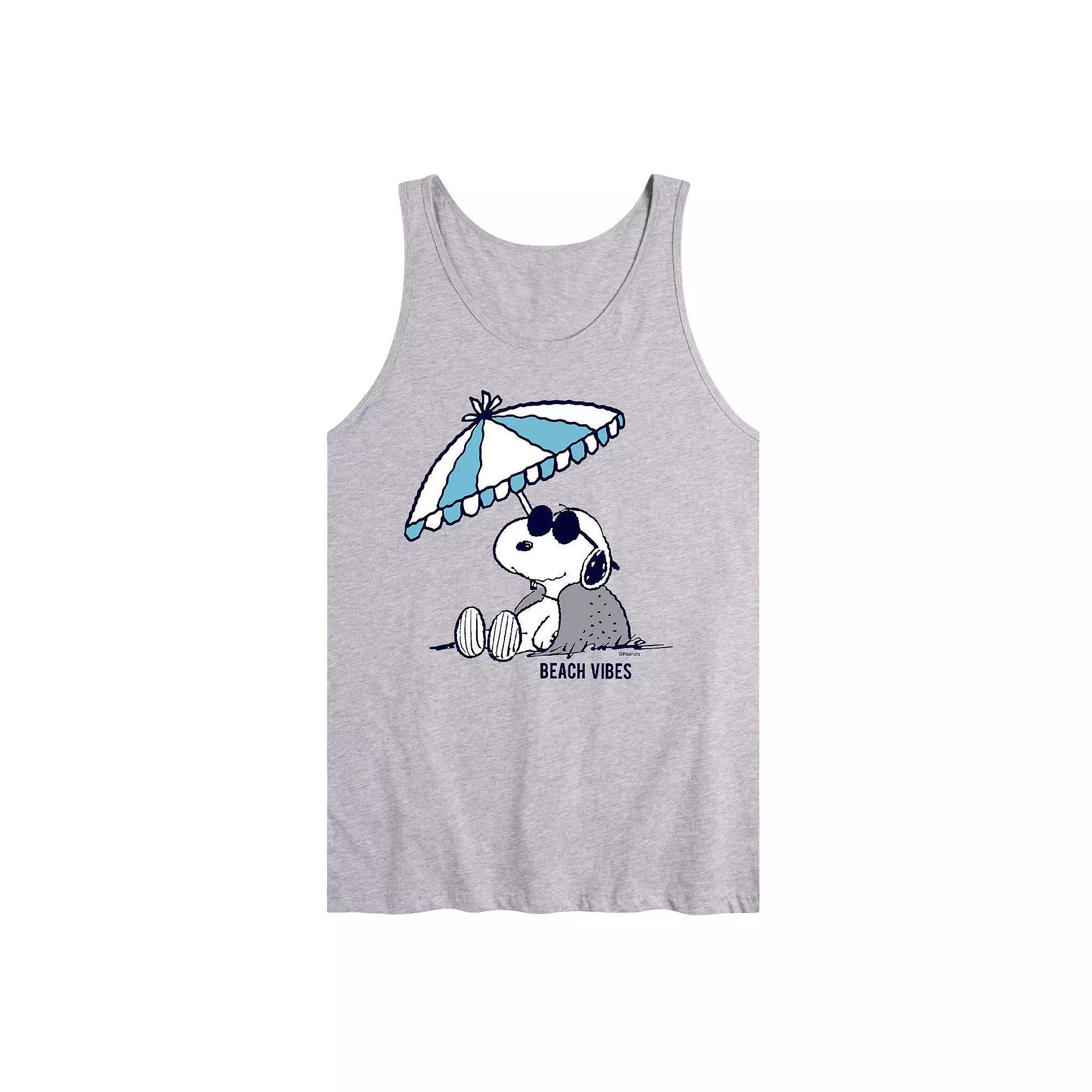 Mens Peanuts Chill Beach Vibes Tank Top Product Image