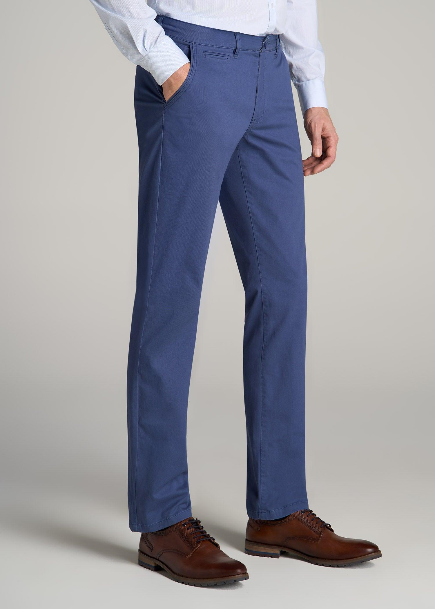 Carman TAPERED Chinos for Tall Men in Marine Navy Product Image