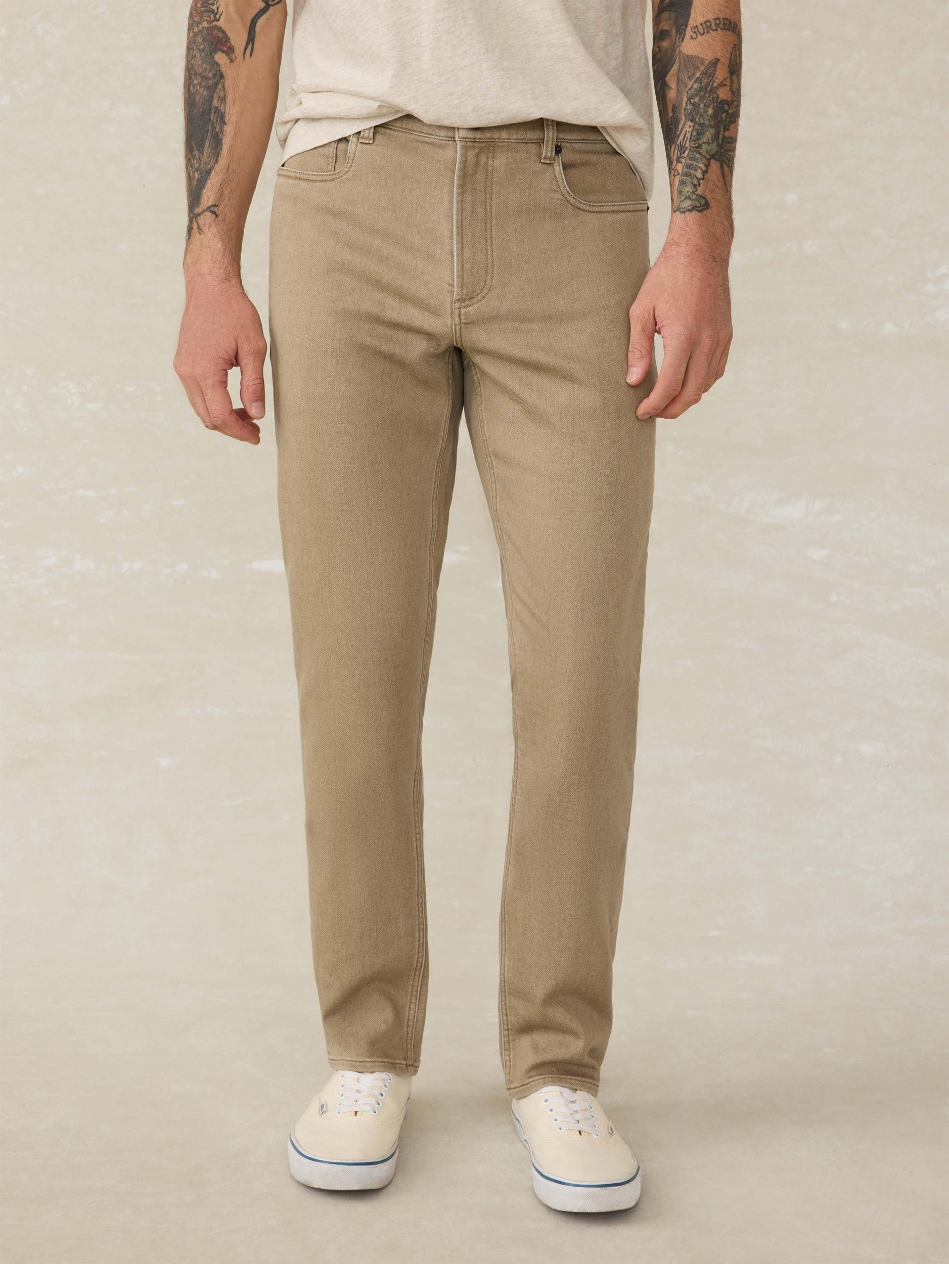 Stretch Terry 5-Pocket Pant - Desert Khaki Male Product Image