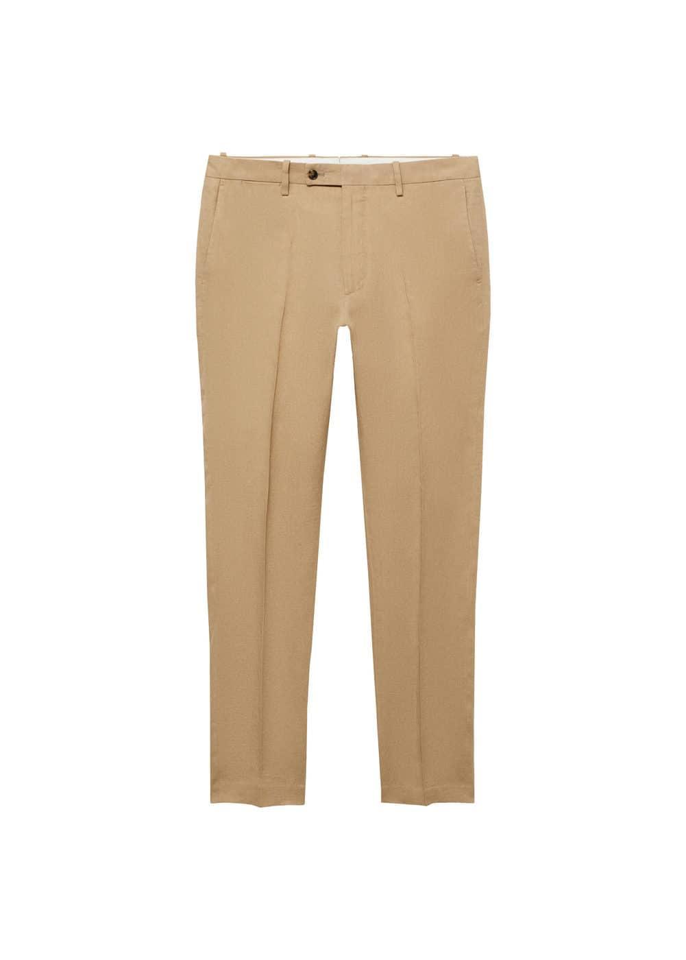 Mango Mens Linen Slim Fit Suit Pants Product Image