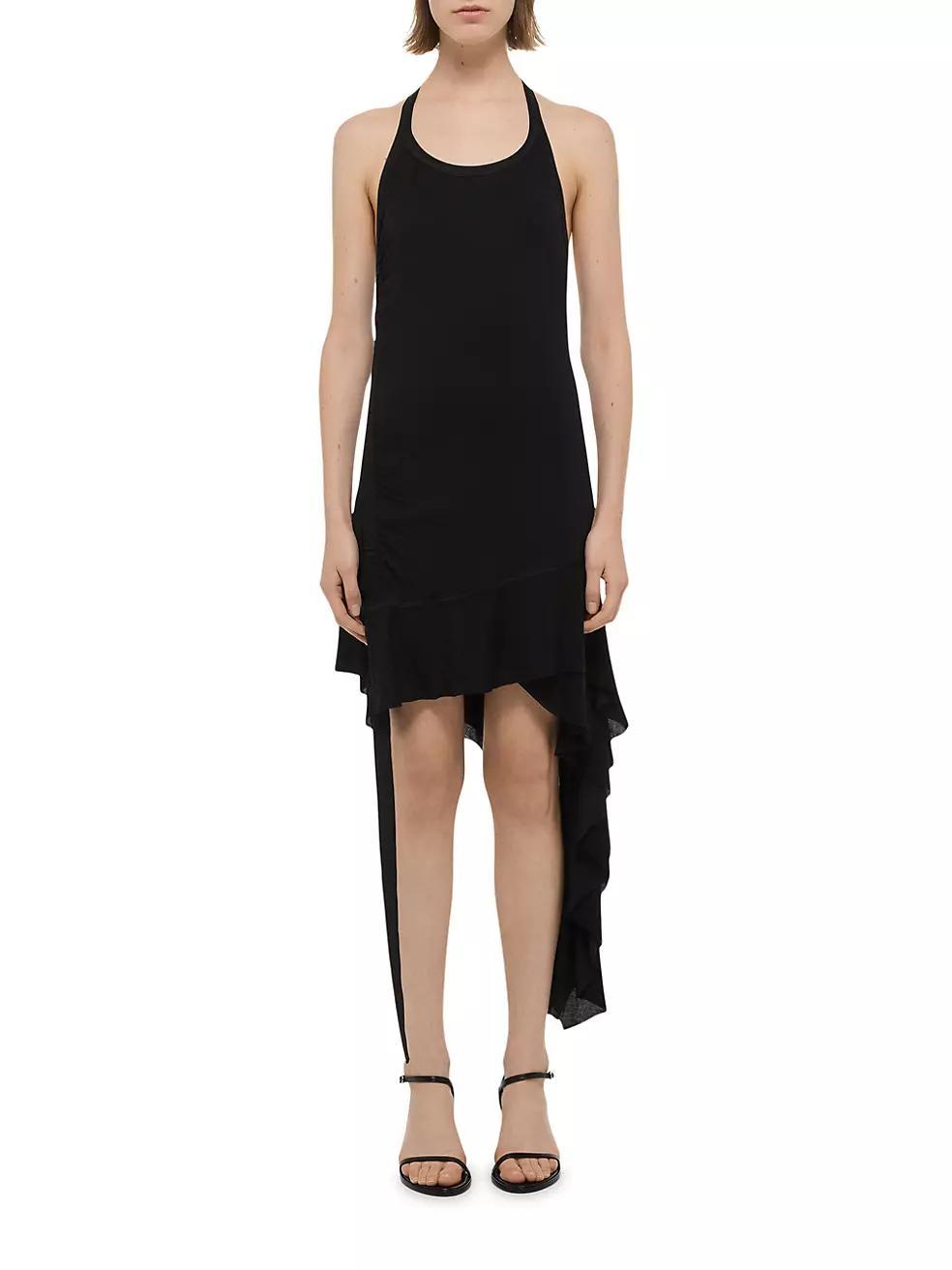 Womens Wind Draped Halter Midi-Dress Product Image