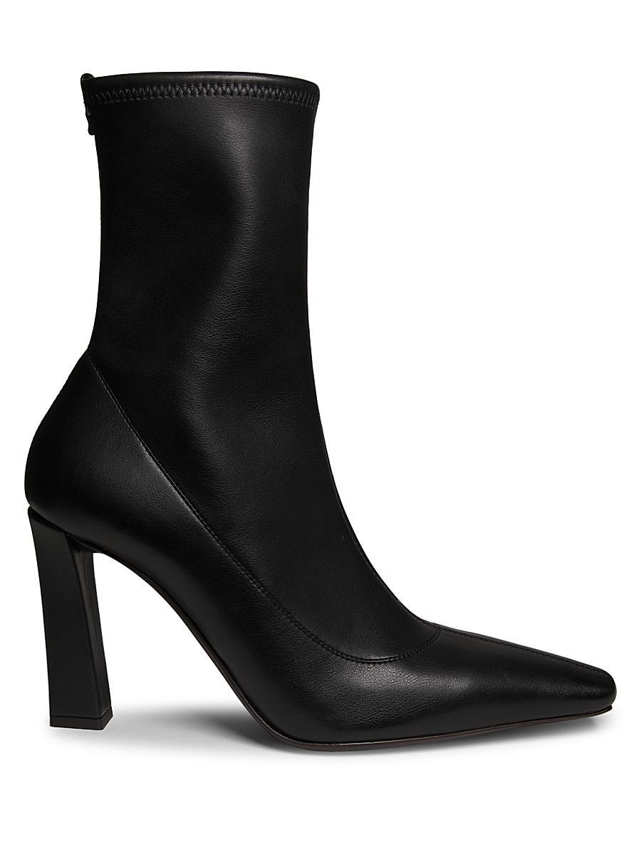 Womens Brenda 90MM Stretch Leather Booties Product Image