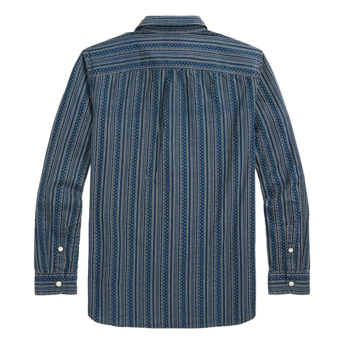 Indigo Print Workshirt Indigo Product Image