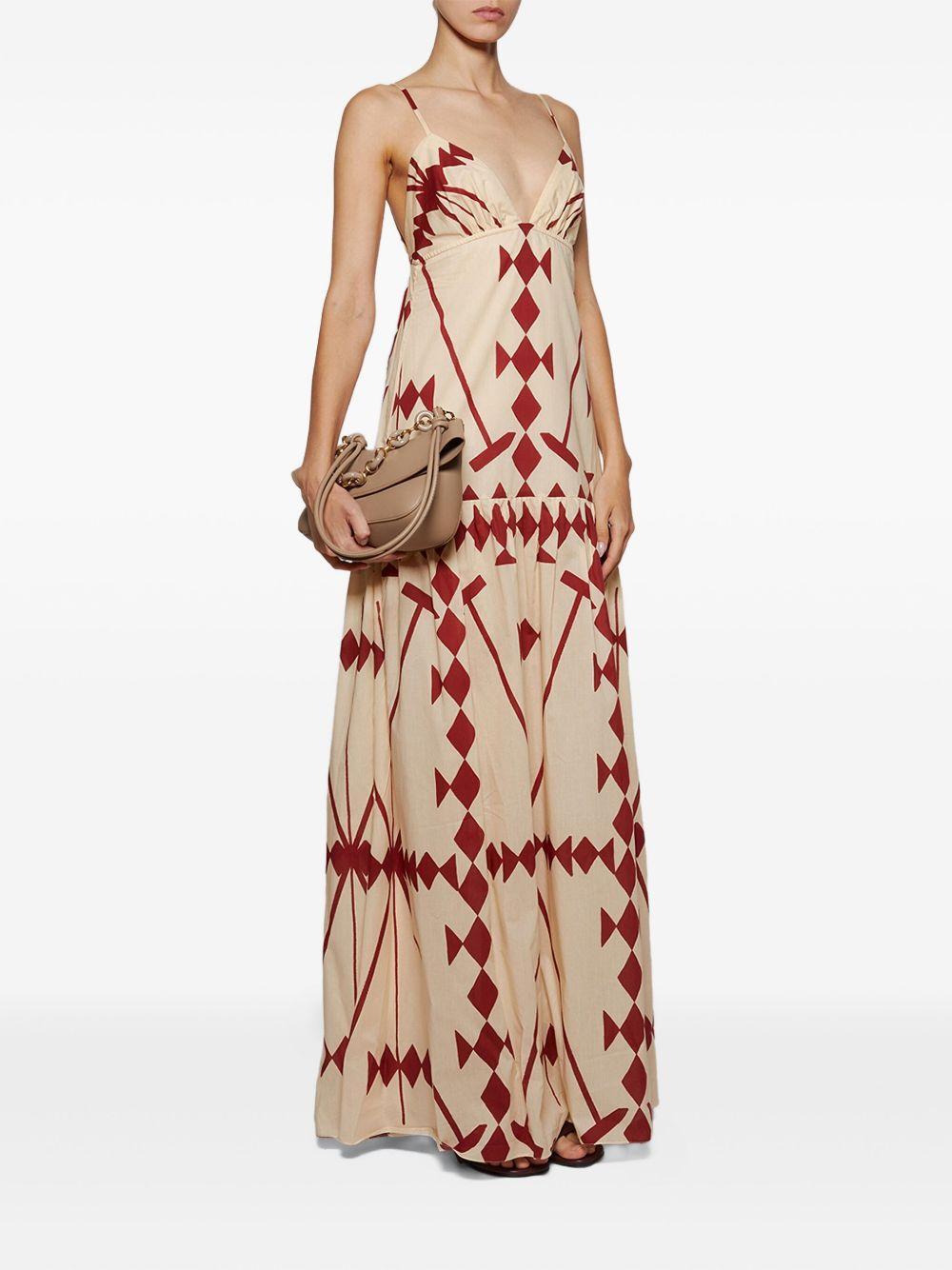 Zea Palm geometric-print dress Product Image