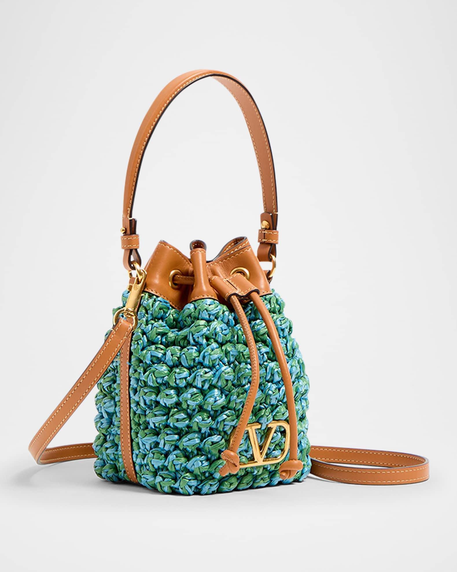 VLOGO Signature Mini Drawstring Crochet Bucket Bag Product Image