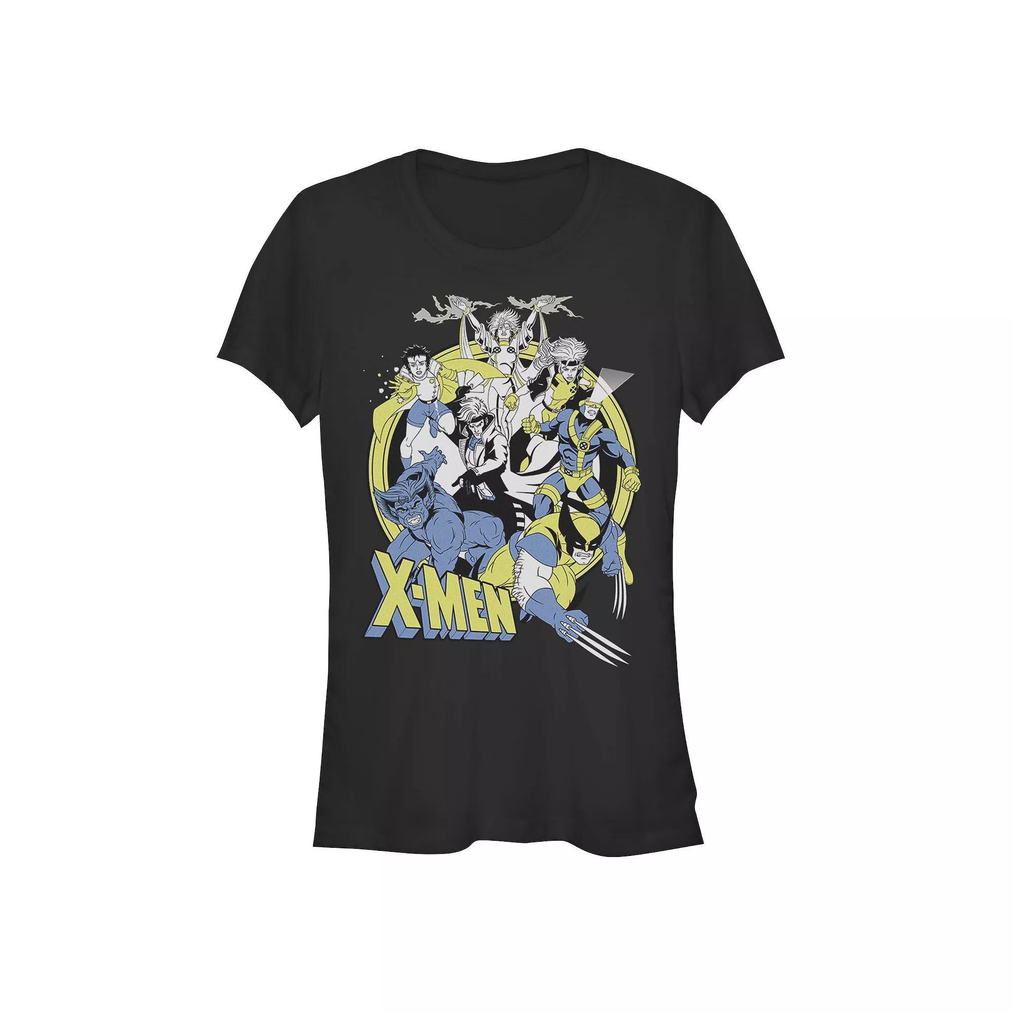 Juniors' X-Men 90's Group Graphic Tee, Girl's, Size: Small, Black Product Image