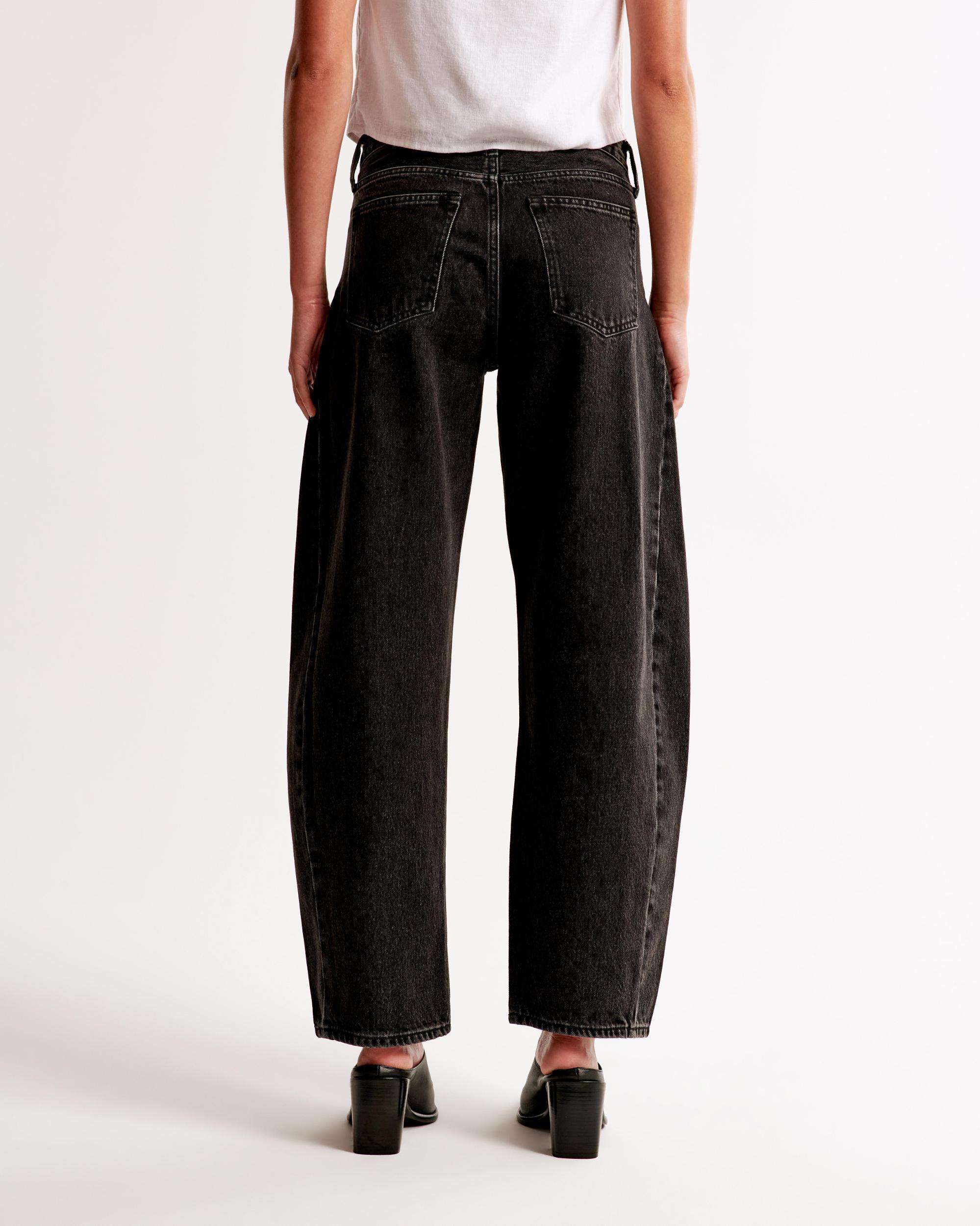 Mid Rise Barrel Jean Product Image