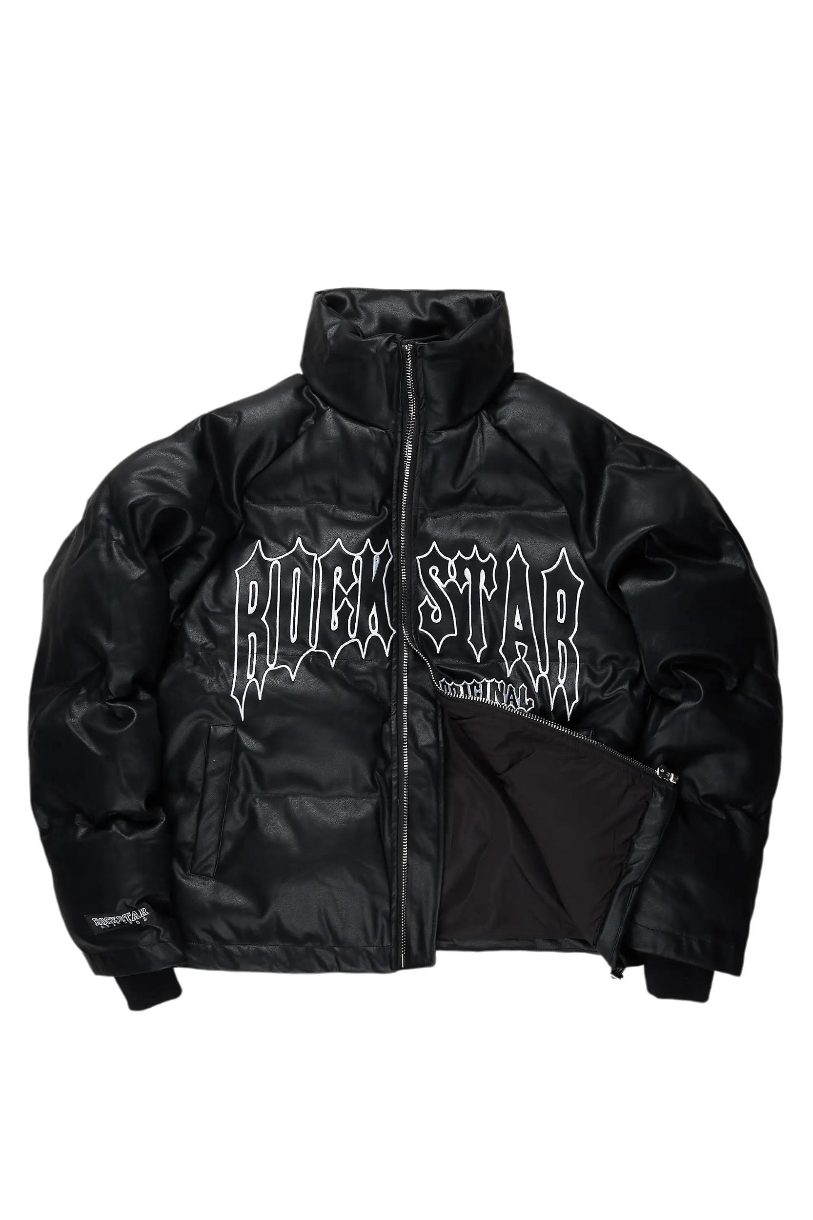 Ravi Black Puffer Jacket Male Product Image