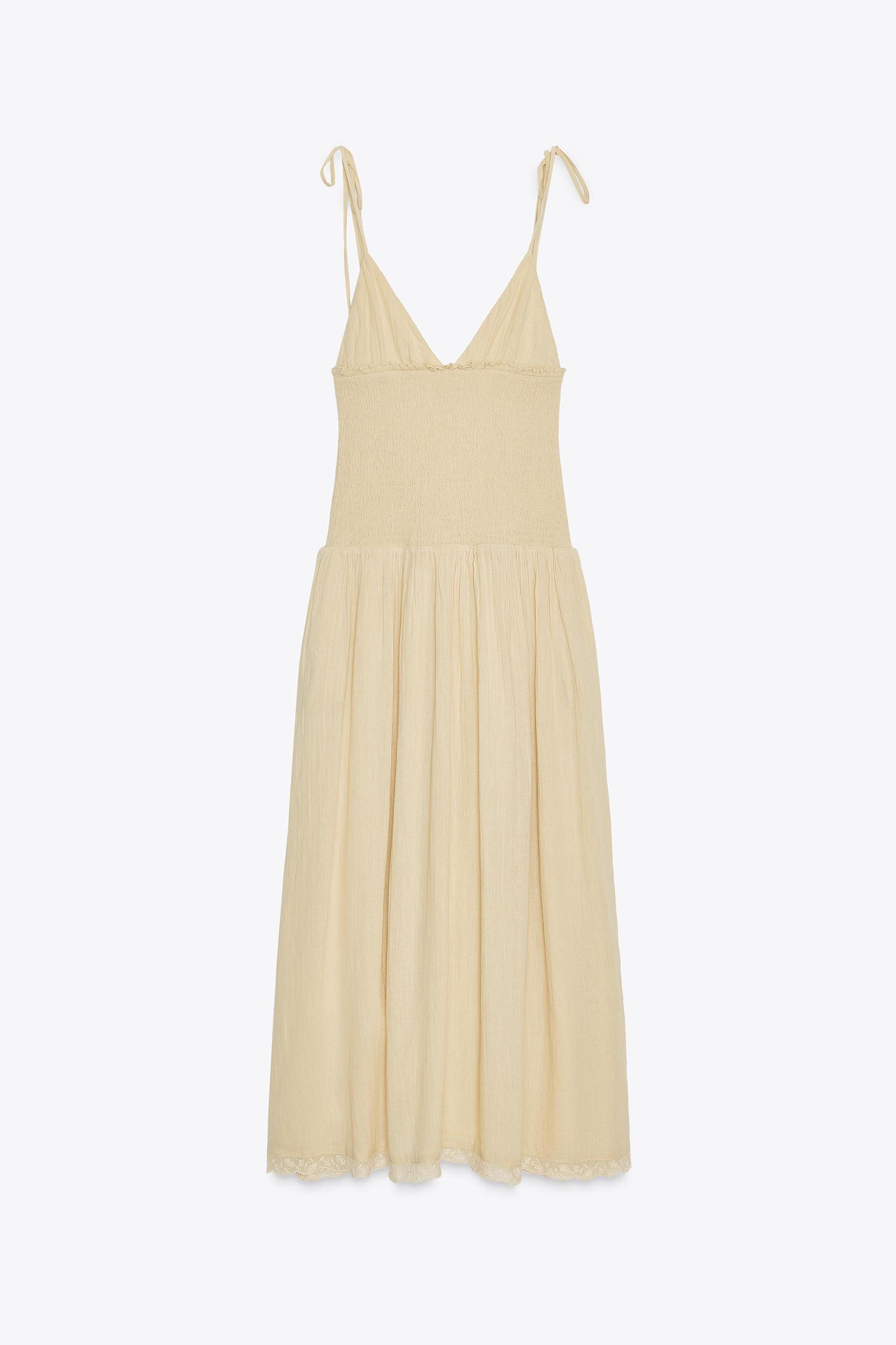 COMBINATION HONEYCOMB MIDI DRESS Product Image