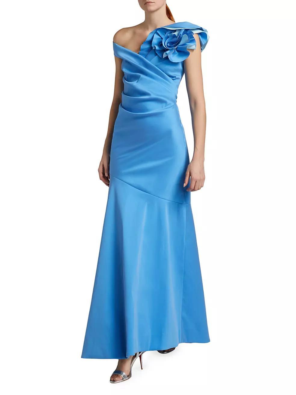 Off-The-Shoulder 3D Flower Gown Product Image