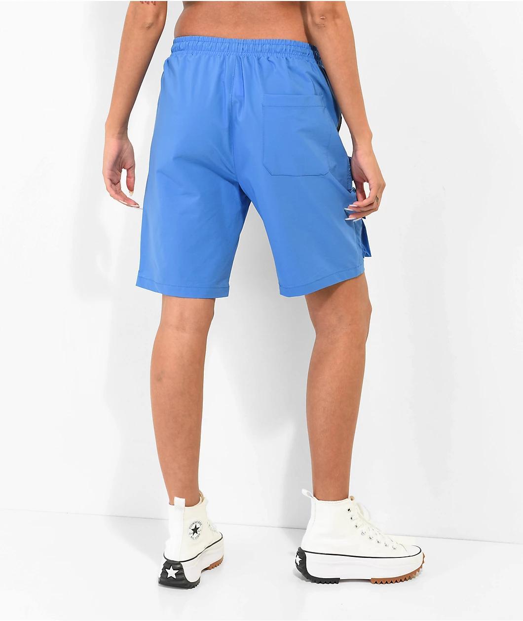 American Stitch Blue Nylon Cargo Shorts Product Image