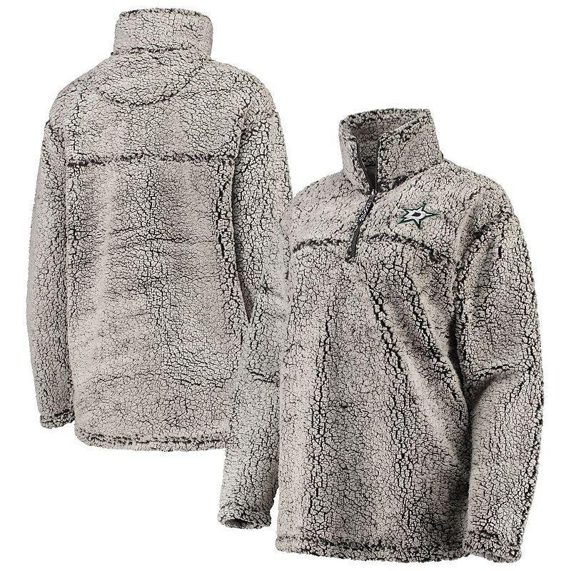 Women's G-III 4Her by Carl Banks Gray Toronto Maple Leafs Sherpa Quarter-Zip Pullover Jacket, Size: Small, Mpl Grey Product Image