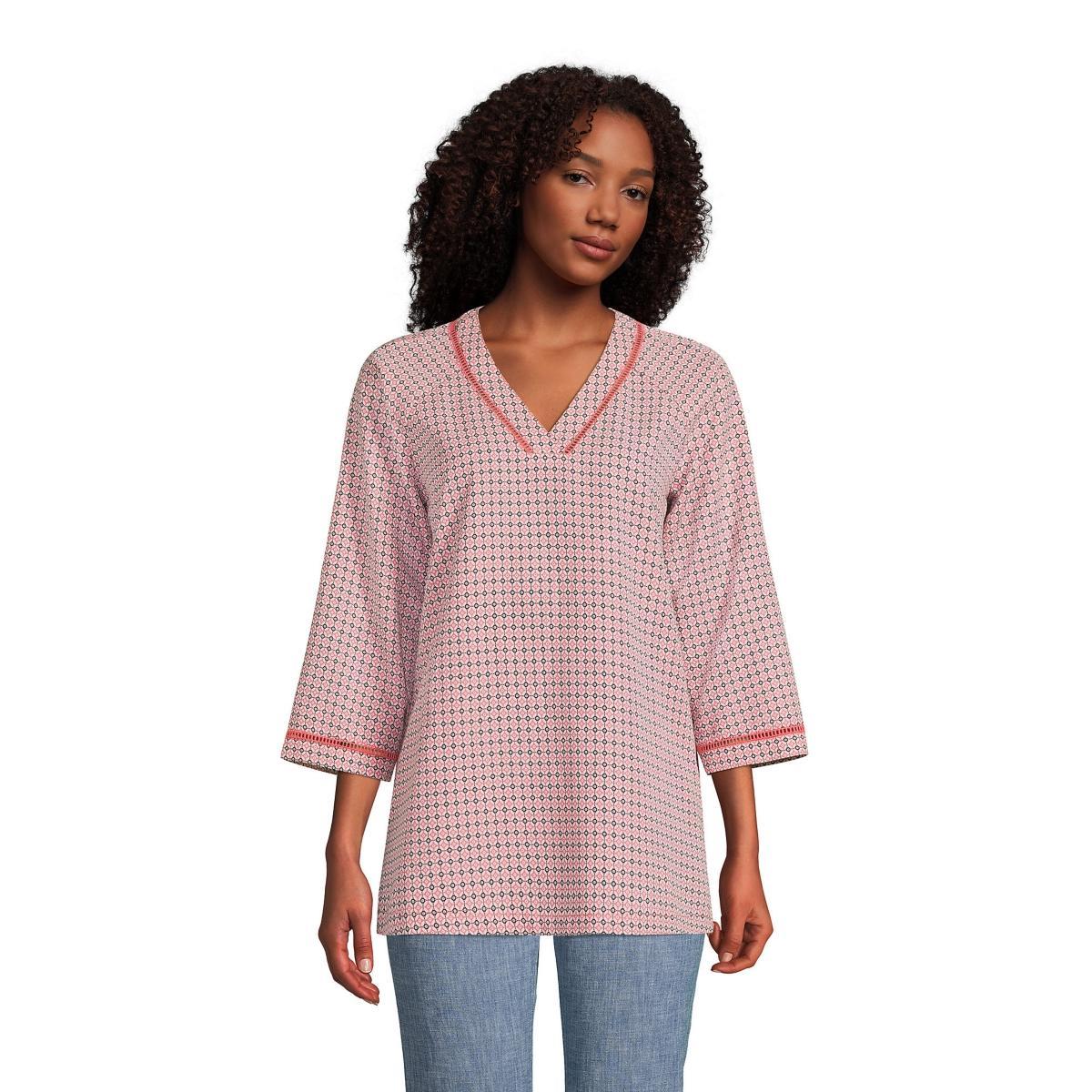 Petite Lands End V-Neck Tunic Top, Womens Product Image