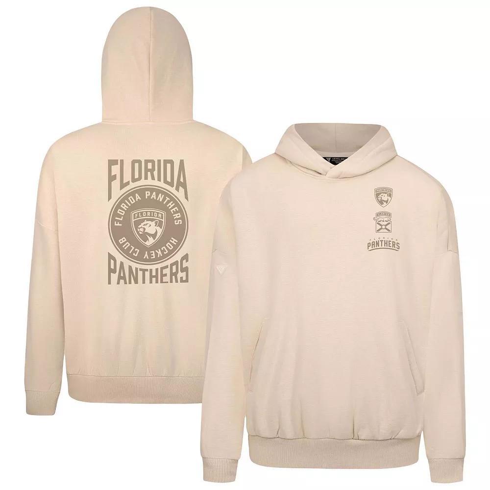 Men's Levelwear Cream Florida Panthers Contact Stamp Pullover Hoodie, Size: XL, Pnt Beige Product Image