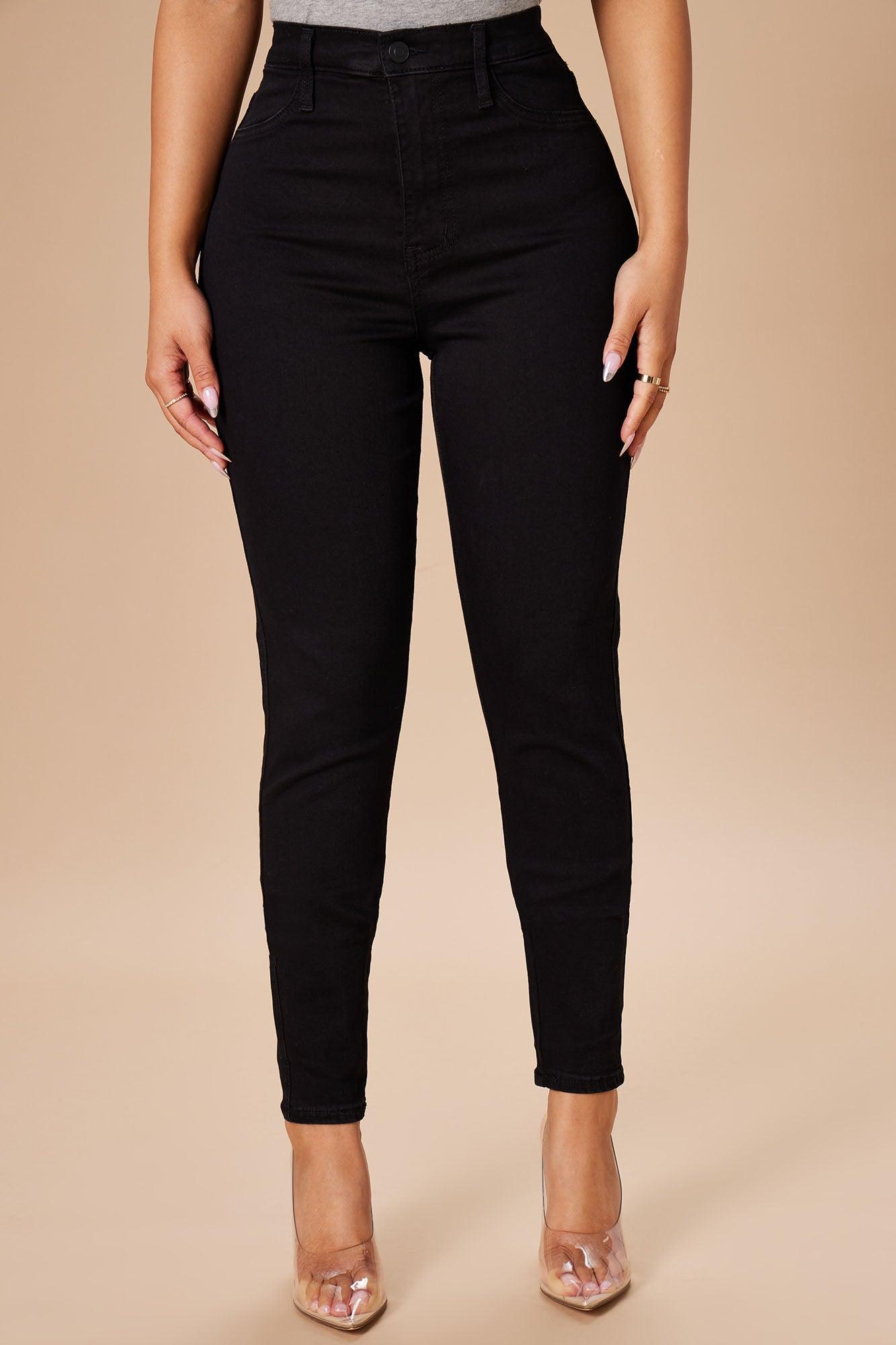Emma Super Stretch High Rise Skinny Jean - Black Product Image