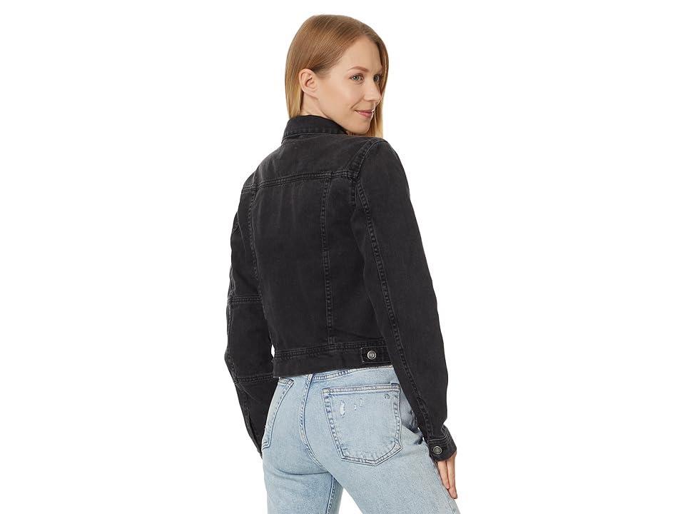 Free People Rumors Denim Jacket Black XS Product Image