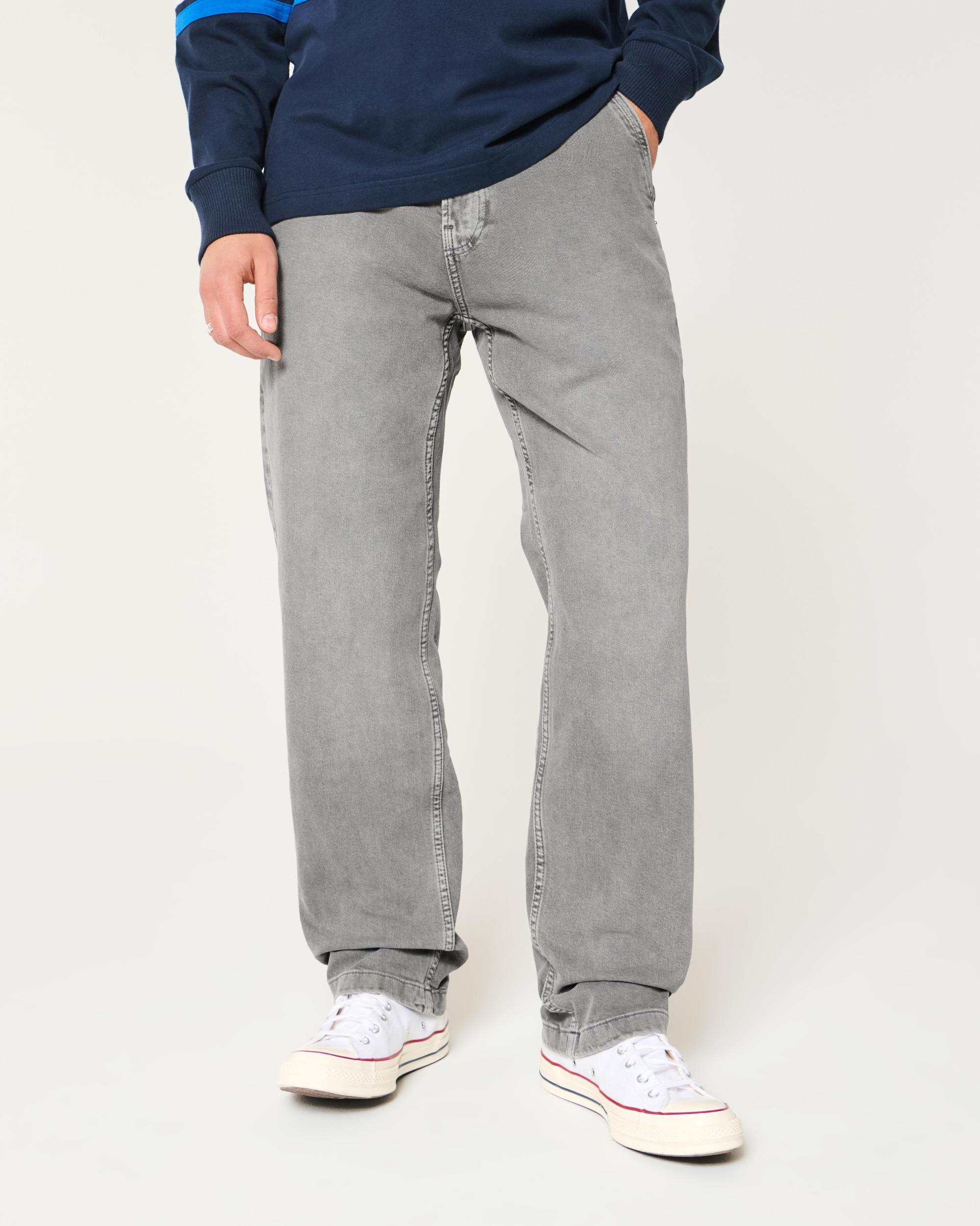 Light Wash Ford Racing Patch Loose Jeans Product Image