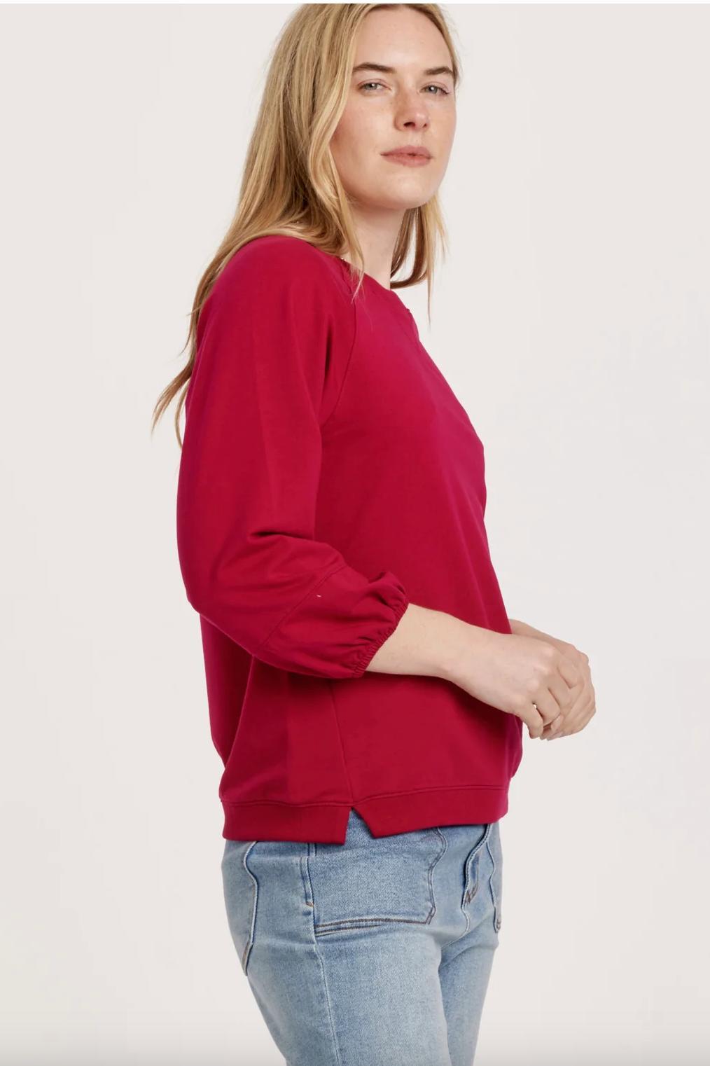 Berry Bell Sleeve Sweatshirt Product Image