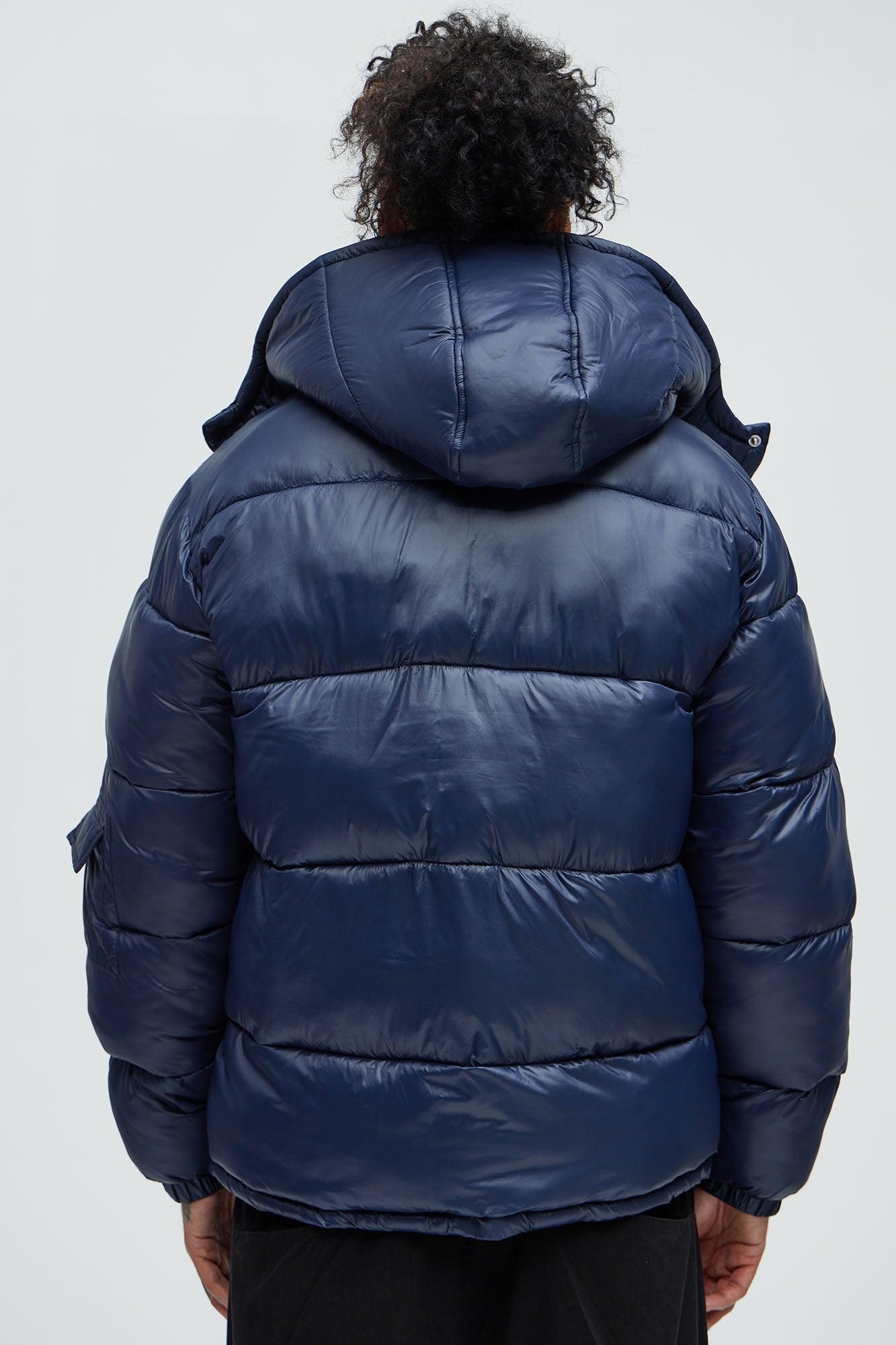 Nixer Puffer Jacket - Navy Male Product Image