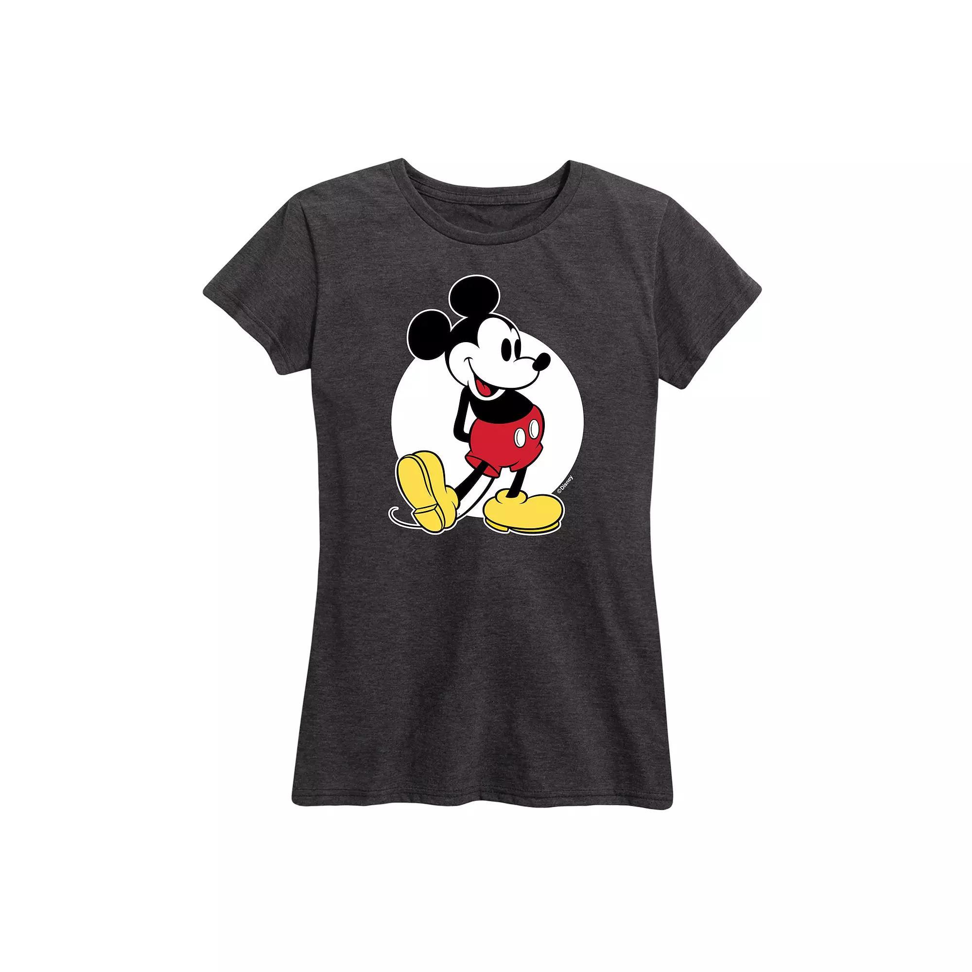 Disney's Lilo & Stitch Women's I Love Stitch Graphic Tee, Size: Medium, Heather Grey Product Image