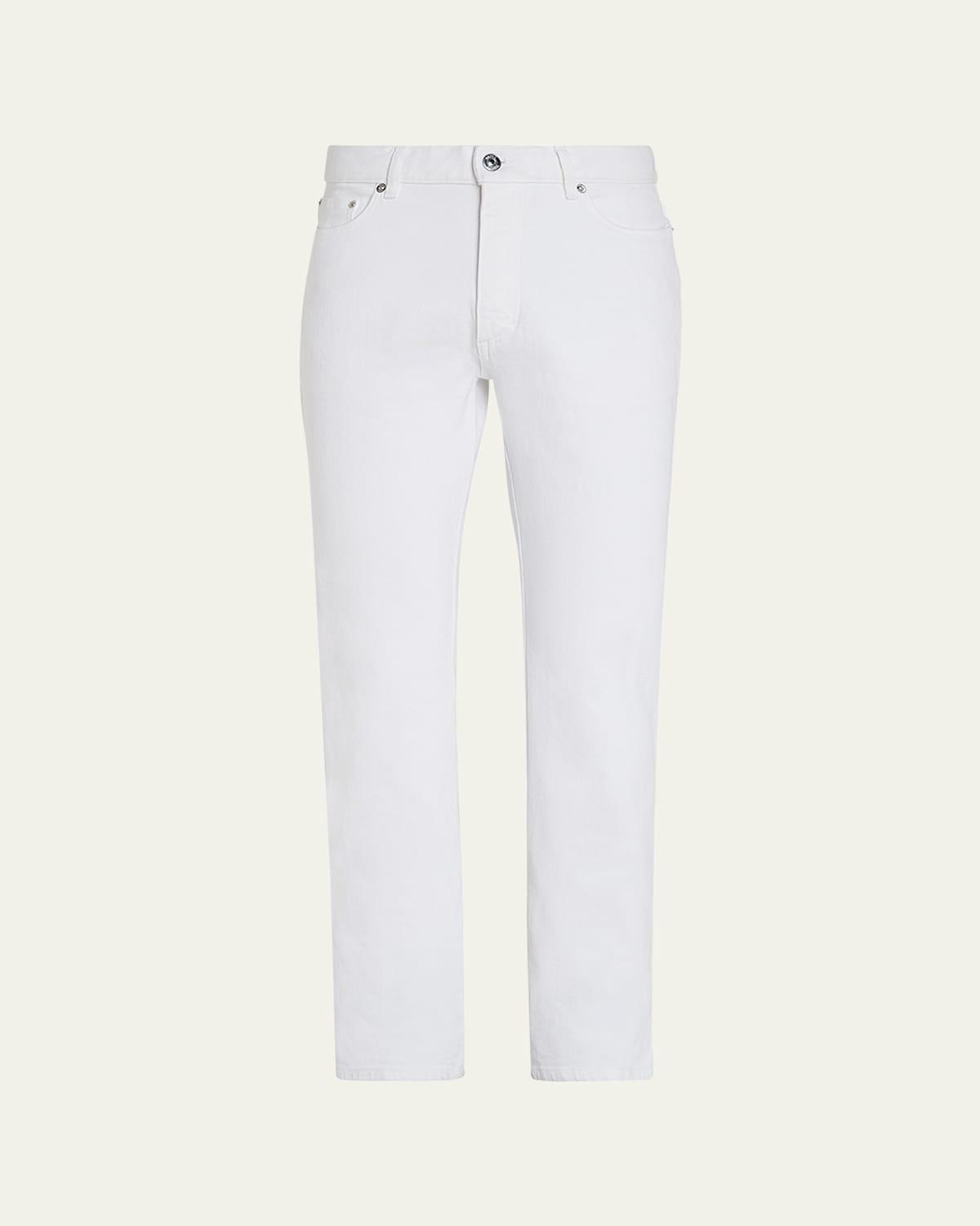 Mens Straight Leg Denim 5-Pocket Pants Product Image