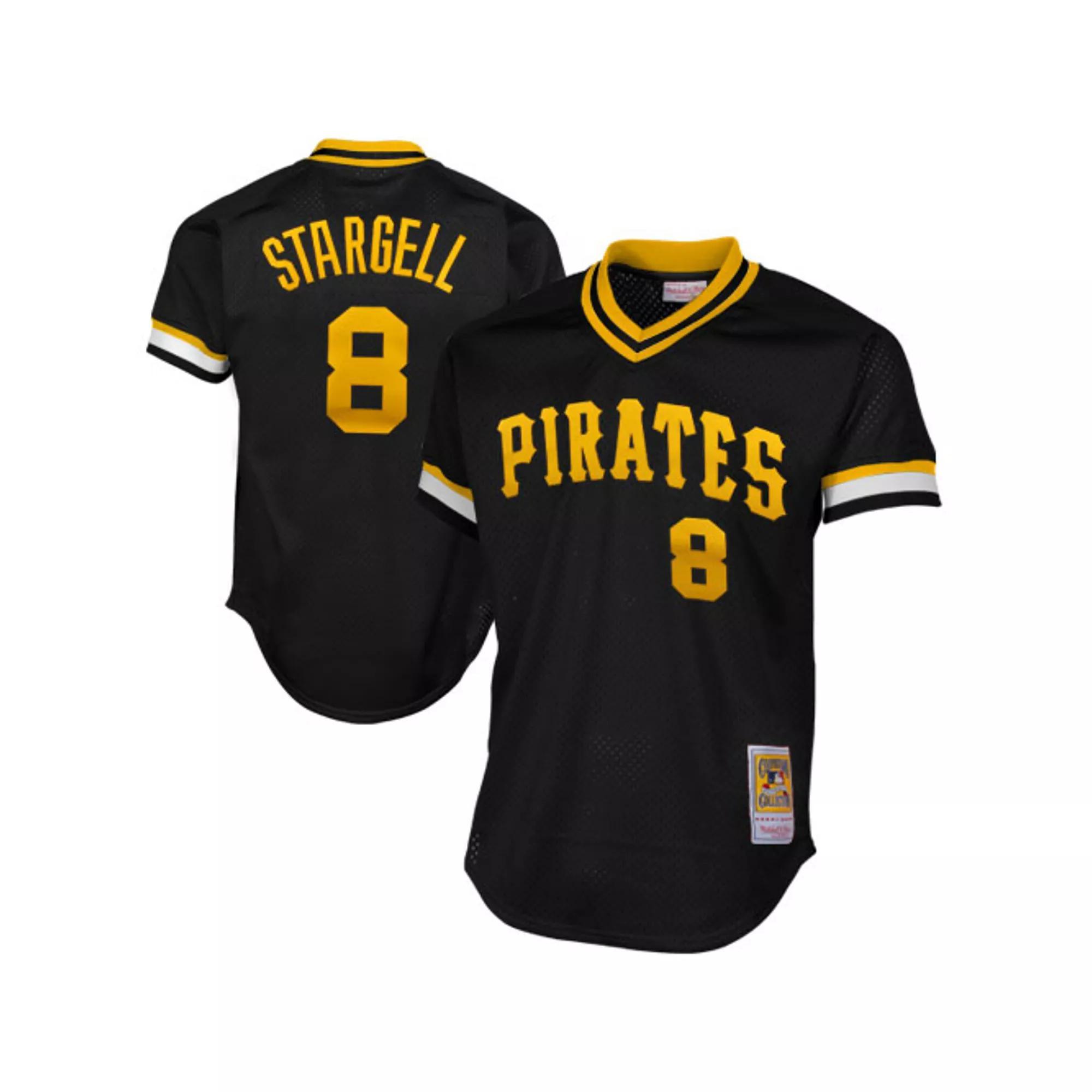 Men's Mitchell & Ness Willie Stargell Black Pittsburgh Pirates 1982 Authentic Cooperstown Collection Mesh Batting Practice Jersey, Size: Medium Product Image