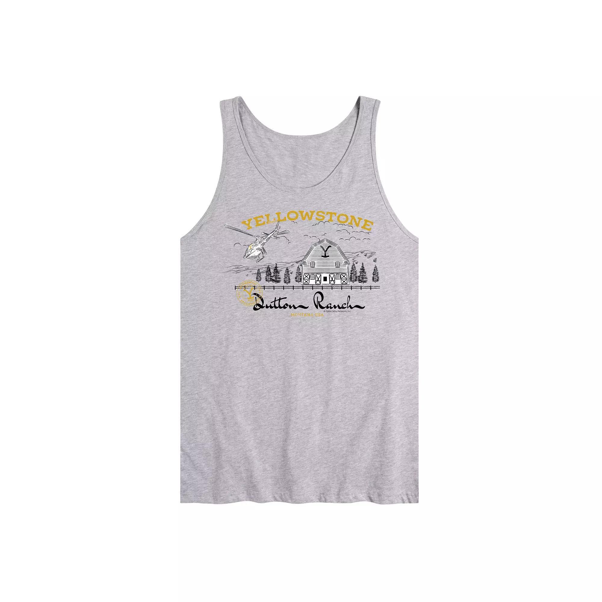 Mens Yellowstone Dutton Ranch Graphic Tank Top Product Image