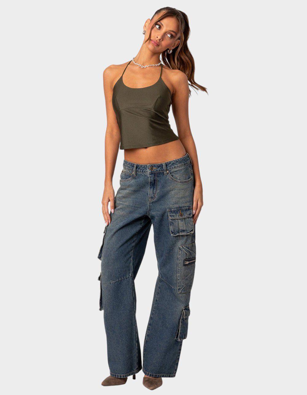 EDIKTED Sara Back Cut Out Tank Top Product Image