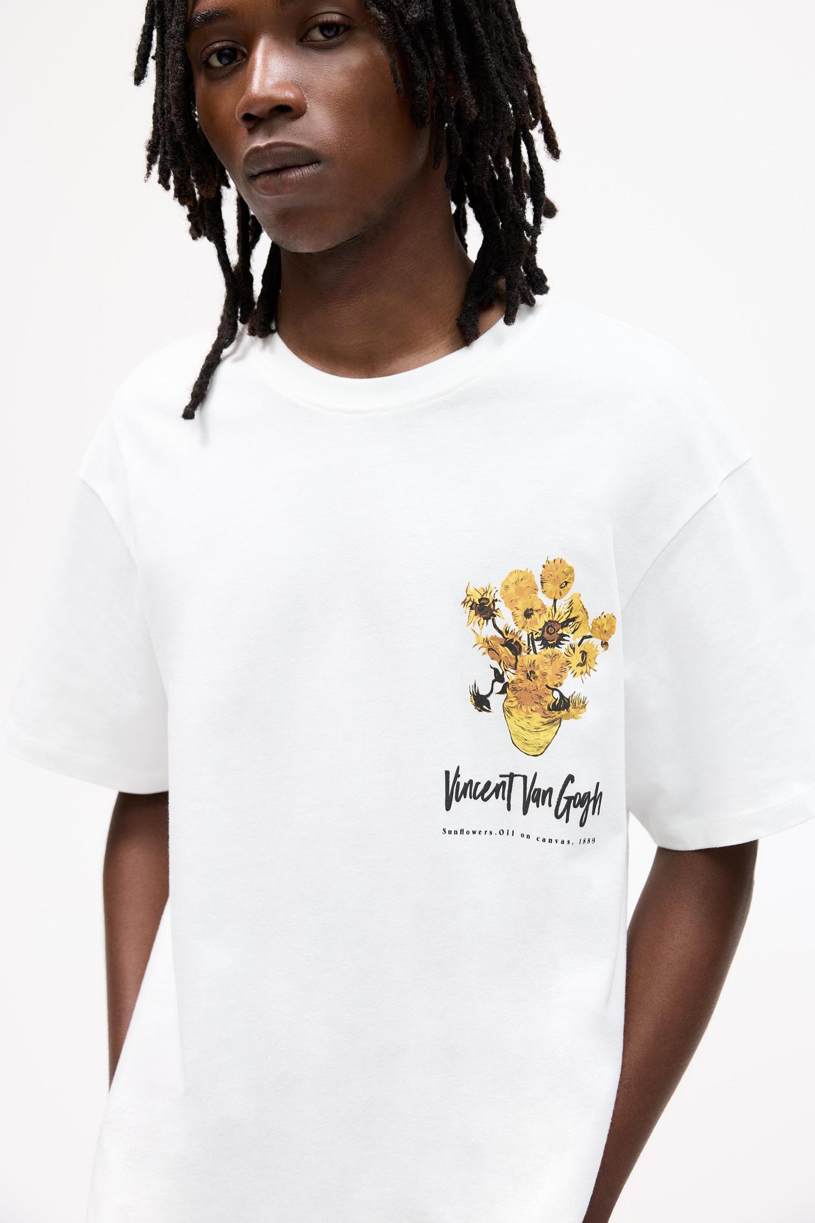 Van Gogh Sunflowers T-shirt Product Image