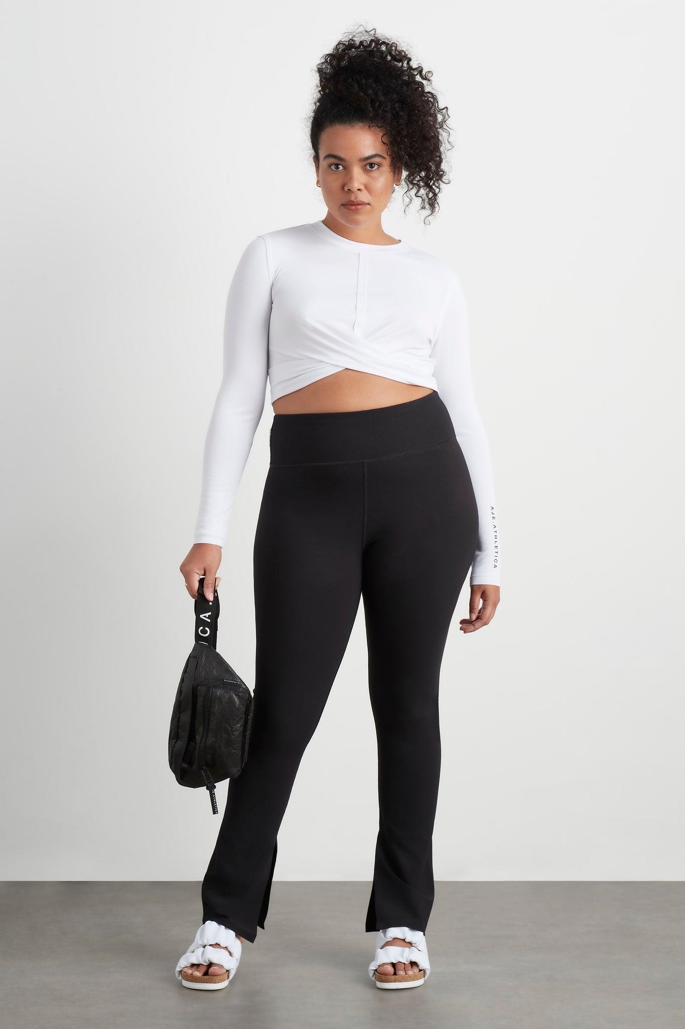 High Waist Split Hem Legging 205 Product Image