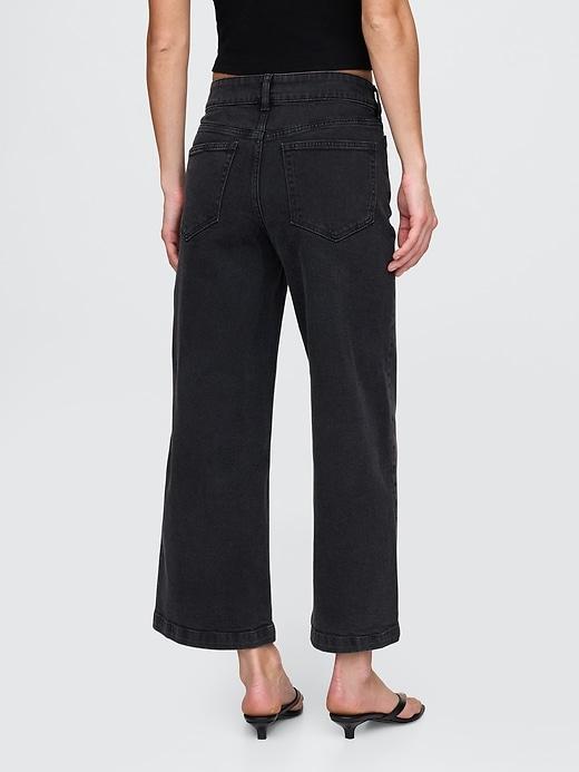 High Rise Stride Wide-Leg Ankle Jeans Product Image