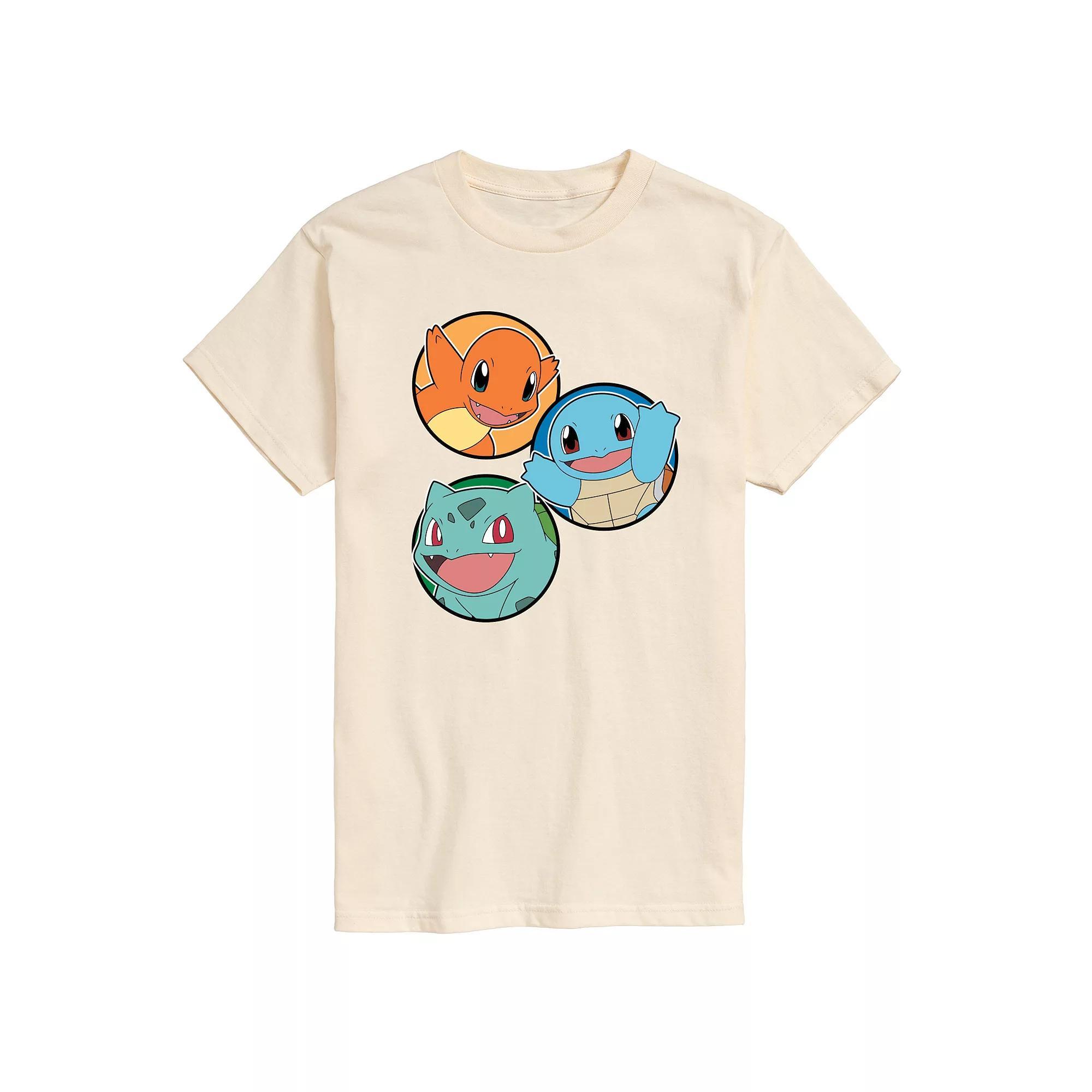Mens Pokemon Squirtle Bulbasaur Charmander Graphic Tee Product Image