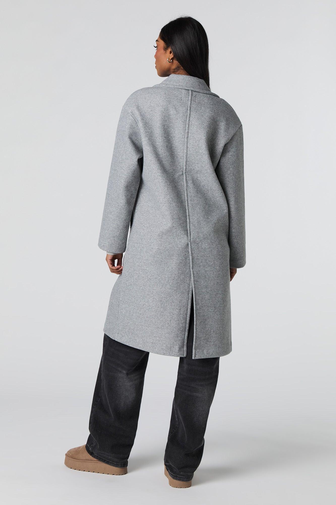 Single Button Collared Midi Coat Female Product Image