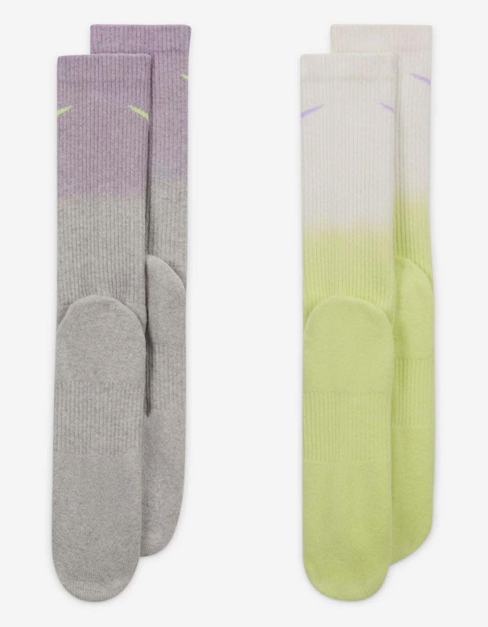 NIKE Everyday Plus Dip Dye Crew Socks - PURPLE COMBO Product Image