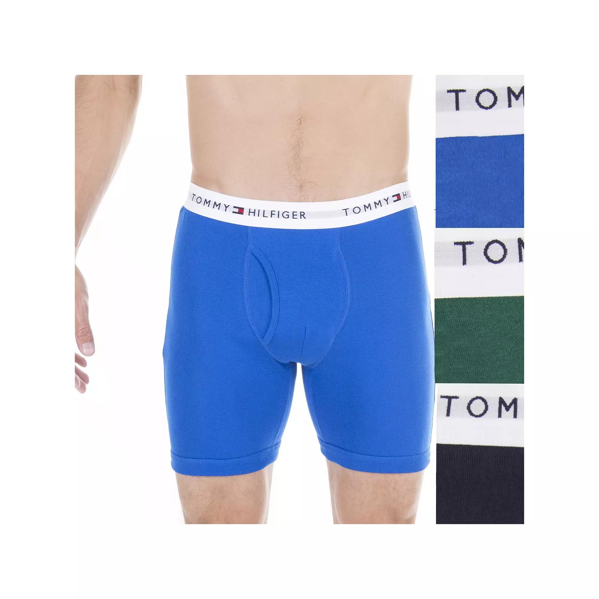 Men's Tommy Hilfiger 3-pack Cotton Classic Boxer Briefs, Size: Large, Vibrant Royal Product Image