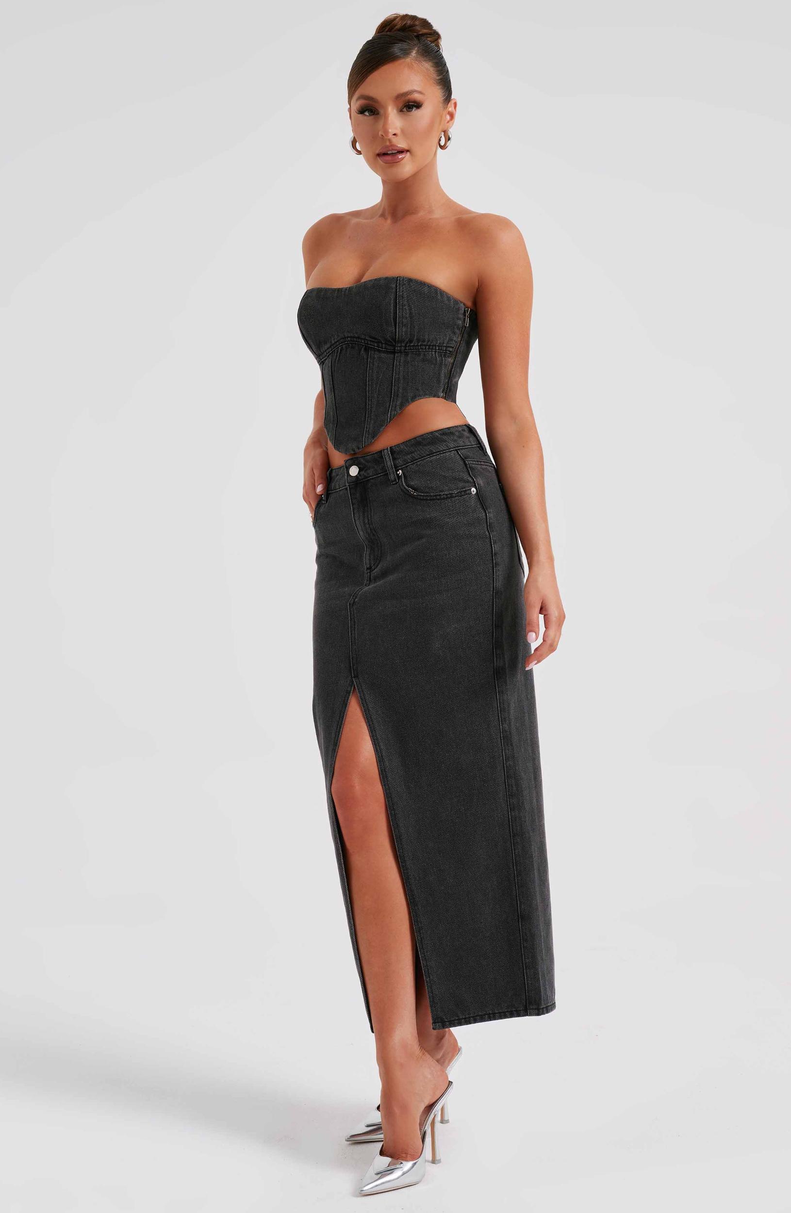 Flor Maxi Skirt - Black Product Image