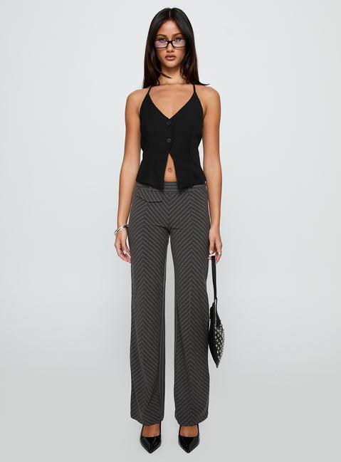 No Sleep Halter Top Black Product Image